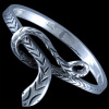 Silver.ag Prsteň strieborný, had R2703