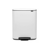 Brabantia Pedálový odpadkový kôš Brabantia BO 2x30l biely