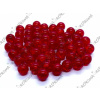 Sklenená korálka praskačka 8mm - 10 kusov - červená