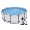 Bestway 16420PFKCS Bazén Steel Pro Max 3,66 x 1,22 m s pieskovou filtráciou KRYSTAL CLEAR 6000 l/hod se solinátorom QX2100