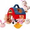 Domček Hra Vzdelávací Senzorický Montessori domček Farma pre deti 6m+