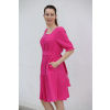 Mušelínové šaty magenta Vilma - M/L