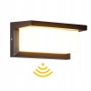 Záhradné nástenné svietidlo - Fasáda lampa 18 W stenu snímača pohybu stena IP65 3000K Warm White (FASÁDNA LAMPA 18W NÁSTENNÁ LAMPA S POHYBOVÝM SNÍMAČOM IP65 3000K Teplá biela)