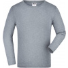 DAIBER JN 913K / Detské tričko s dlhým rukávom - grey heather S