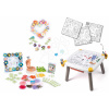 Set kreatívny stôl a ozdobné kvetinárstvo Kid Creative Table Smoby s náhradnými kvetinovými lupienkami a veľkoformátovými obrázkami