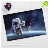 CYD prémiová podložka na stôl z vinylu 60 x 40 cm, astronaut vo vesmíre