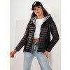 Čierna vzorovaná obojstranná bunda VANLY TY4270 XL