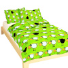 Dadka Obliečky bavlna do postieľky Stádo ovečiek zelené Varianta: Povlečení bavlna do postýlky Stádo oveček zelené 90x130, 45x60 cm