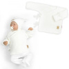 Baby Nellys Dojčenský svetrík, rastúci, na zaväzovanie na boku - biely, 62/68, 62/68 (3-6m)