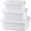 Dóza MagicHome Lunchbox set MB41, sada 3 ks, 700/1300/2100 ml, obdĺžniková, otvárateľné veko