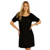 Litex Dámske šaty s krátkym rukávom 5E026 čierna S