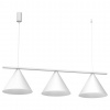 EUlight Závesné svietidlo Capital, 3x biele kovové tienidlo, (fi 30cm), w