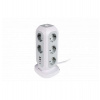 VERBATIM EU Power Tower EUPT-01 Nabíjecí stanice ,11x 230V, 2x USB-C, 2x USB-A (49547)