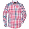 James&Nicholson Pánska kockovaná košeľa JN617 Navy S
