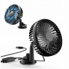 VETRÁK AUTOMOBILOVÝ VENTILÁTOR MINI ROTAČNÝ REGULOVATEĽNÝ OSCILÁCIA