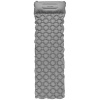Spokey AIR BED PILLOW Nafukovací matrace s polštářkem, 190 x 60 x 6 cm, R-Value 2.5, šedá
