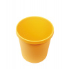 Papierový kôš s okrajom na uchopenie po celom obvode, 18 l, žltý