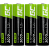 Green Cell HR6 tužkový akumulátor typu AA Ni-MH 2000 mAh 1.2 V 4 ks; GR02