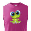 Detské tričko - Žaba, Barva Purpurová, Velikost 134 cm/8 roků Bezvatriko.cz 0732