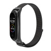 Strap nylon for smartband Xiaomi Mi Band 3 / 4 / 5 / 6 / 7 black (05)