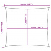 vidaXL Tieniaca plachta 160 g/m² čierna 2,5x3 m HDPE - Čierna - 111986-190783