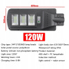 Pouličná LED lampa - LAMP SOLAR STREET lampáš 120W senzor IP65 (Pouličná LED lampa - LAMP SOLAR STREET lampáš 120W senzor IP65)