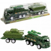 Auto army set s přívěsem a tankem vojenská technika