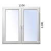 Plastové okno 1200x1200 O+OS ALUPLAST 4000