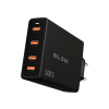 Blow 76-031# Zásuvka nástennej nabíjačky usb-cx4 pd 100w gan čierna