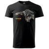 Tričko páské krátký rukáv černé - Predator - 2XL - doprava zdarma