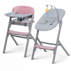 Kinderkraft Livy + Calmee 2026 Aster Pink detská jedalenská stolička plastová