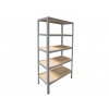 Meets-ecommerce UG Kovový regál 180x130x45, 4-6 políc Farba: Sivá, Počet polic: 5 políc