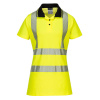 PORTWEST HI-VIS LW72 / Dámska funkčná reflexná polokošeľa - HV žltá/čierna XXL