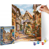 Dedinská ulička (24 x 30 cm) Maľovanie podľa čísel (Maľovanie podľa čísel - Schipper)