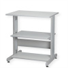 Stolík pod tlačiareň veľký, max 80kg, 74x68x55cm (HxWxD), sivý