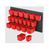 PlasticFuture Závěsný organizér s 20 boxy ORDERLINE 80x16,5x40 cm černo-červený