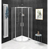 Gelco Sigma Simply Sprchový kút 80x80 cm, štvrťkruhový, chróm/čierne sklo, GS5580