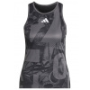 Dámsky top Adidas Club Graphic Tank - grey five/black/carbon - Sivý (L)