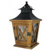 Lampáš MagicHome LW8680, 19x19x36 cm, LED, 3xAA, drevo