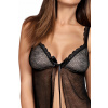 Obsessive 877-BAB-1 Babydoll a Tangá L/XL čierne