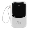 BASEUS RÝCHLA POWER BANKA 20000mAh 20W QC/PD POWERBANKA S KÁBLOM LIGHTNING (PPQD060202)