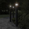 vidaXL Vonkajšia stojaca lampa so zásuvkou čierna 110 cm hliník - Čierna - 45022-186460