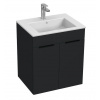 Jika Cube umývadlová skrinka 55x43 cm s umývadlom,2 dvierka,Antracit H4536111763521