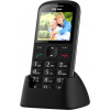 Mobilný telefón CPA Halo 21 Senior čierny s nabíjacím stojanom (CPAHALO21BLACK)
