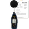Meradlo úrovne hluku PCE-432, trieda 1 (do 136 dB), GPS modul + certifikát ISO