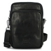 Pánske kožené crossbody vrecko čierne - SendiDesign Huron čierna