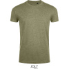 SOL's Collection Tričko Imperial Fit, slim fit, krátký rukáv, pánské COT250580v9703-heather kha L Melír khaki