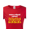 Tričko s potlačou pre mamičku - Ideálna mama, Barva Červená, Velikost 2XL, Canvas Dámské tričko s krátkým rukávem Bezvatriko.cz 0278
