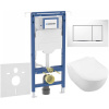 GEBERIT Duofix Special súprava 5v1 - inštalačný modul, závesné WC s DirectFlush a Softclose WC sedadlo VILLEROY & BOCH Subway 2.0, tlačidlo Sigma20 Square, 115.883.KJ.1 (biela/lesklý chróm), SANI11CK3