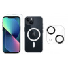 3PACK - Ochranné sklo + Crystal Air kryt s MagSafe + ochranné sklíčko kamery pre iPhone 14 Plus